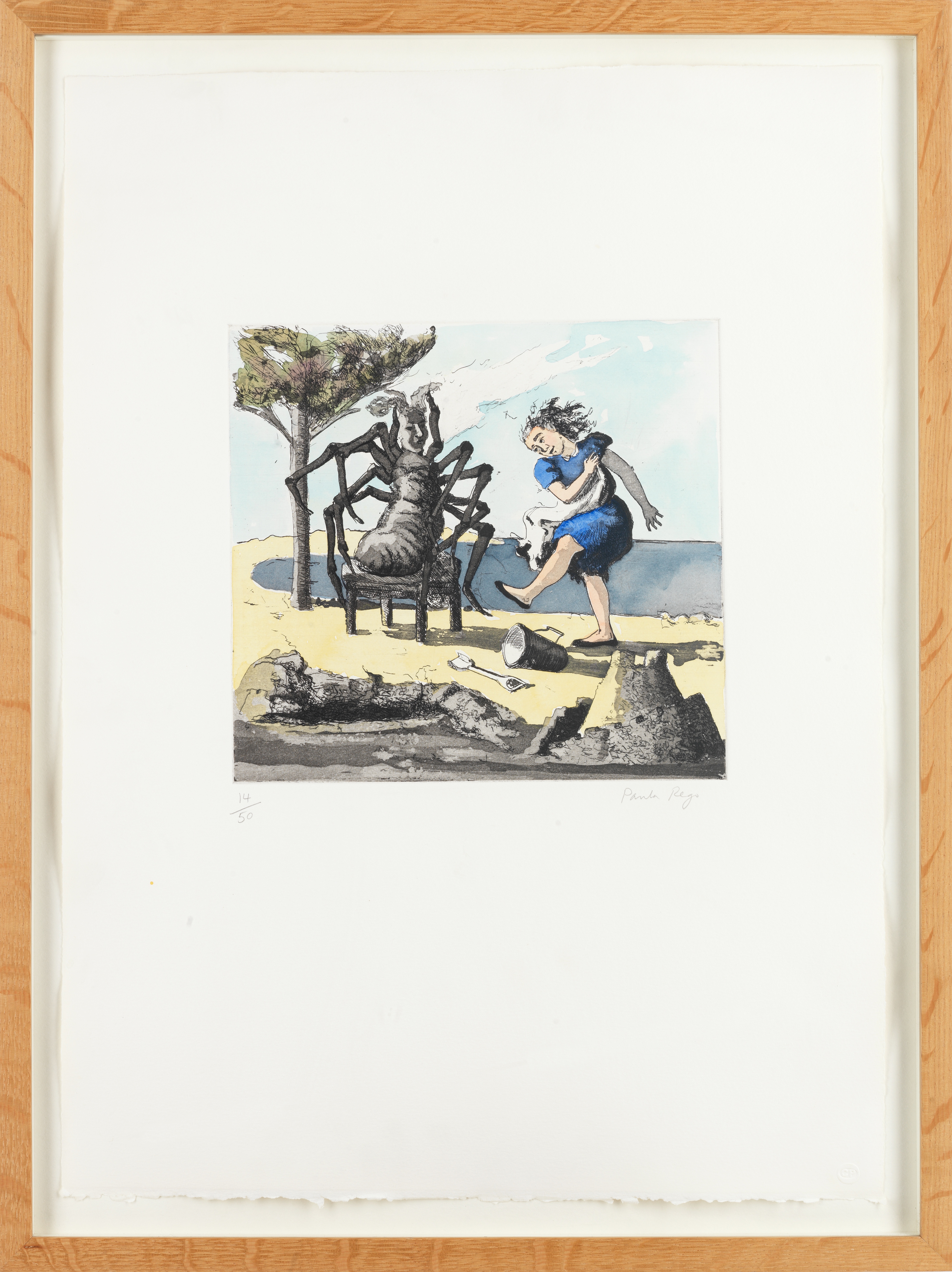 Paula Rego (British, born 1935) Little Miss Muffet II, from 'Nursery Rhymes' Etching and aquatin... - Image 2 of 2