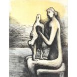 Henry Moore O.M., C.H. (British, 1898-1986) Plate IV, from 'Mother and Child' Etching and aquatin...