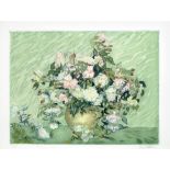 After Vincent Van Gogh (Dutch, 1853-1890), by Jacques Villon (1875-1963) Les Roses Aquatint print...