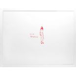 Tracey Emin (British, born 1963) Dog Brains Screenprint in red, 2000, on Somerset wove, signed, d...