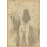 Edgar Degas (French, 1834-1917) Femme Nue De Dos Monotype, circa 1879, on laid paper, watermark s...