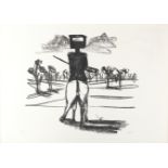Sir Sidney Nolan (Australian, 1917-1992) Ned Kelly; One Plate, from 'The Leda Suite' Lithograph p...