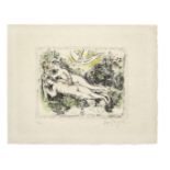 Marc Chagall (Russian/French, 1887-1985) Le Jardin d'Eden Lithograph printed in colours, 1974, on...