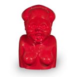 Gao Brothers Miss Mao Fibreglass painted in red, 2006, signed, dated and numbered 2/8 in black in...