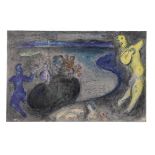 Marc Chagall (Russian/French, 1887-1985) Le Songe du Capitaine Bryaxis, from Daphne et Chloé Lith...