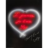 Tracey Emin (British, born 1963) I Promise To Love You Offset lithograph printed in colours, 2014...