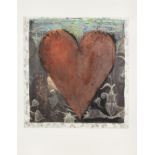 Jim Dine (American, born 1935) The Hand-Coloured Viennese Hearts I Screenprint with soft-ground ...
