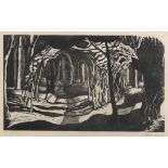 Paul Nash (British, 1889-1946) Winter Wood Wood engraving printed in black, 1922, on tissue-thin ...