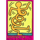 Keith Haring (American, 1958-1990) Montreux Jazz Festival (Three works) Three screenprints in co...