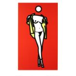 Julian Opie (British, born 1958) Woman Taking off Man's Shirt Screenprint in colours, 2003, from ...