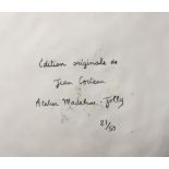 Jean Cocteau (1889-1963) Totem White earthenware plate, 1957, signed and inscribed 'Jean Cocteau ...