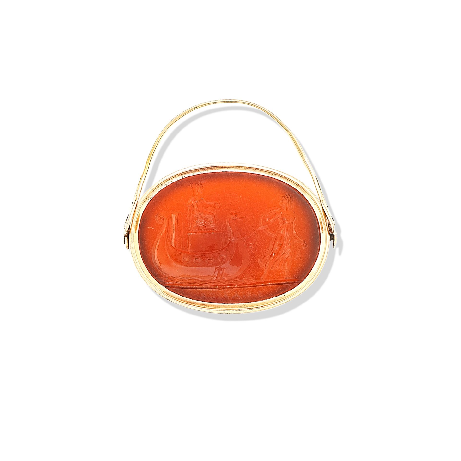 A Carnelian intaglio signet ring, Formerly Belonging to Prince Stanislas Poniatowski