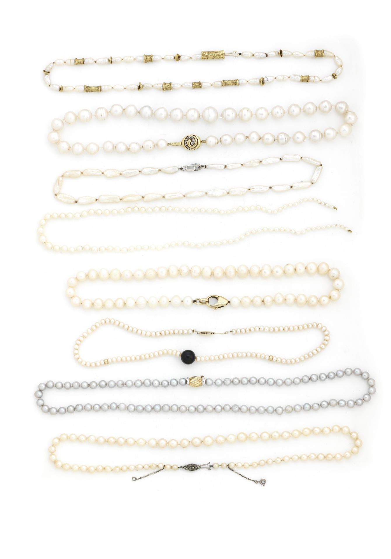 A Collection of cultured pearl jewellery, modern