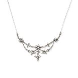 A diamond necklace, Edwardian