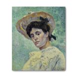 Maximilien Luce (1858-1941) Portrait of Philiberte Givort, 1906