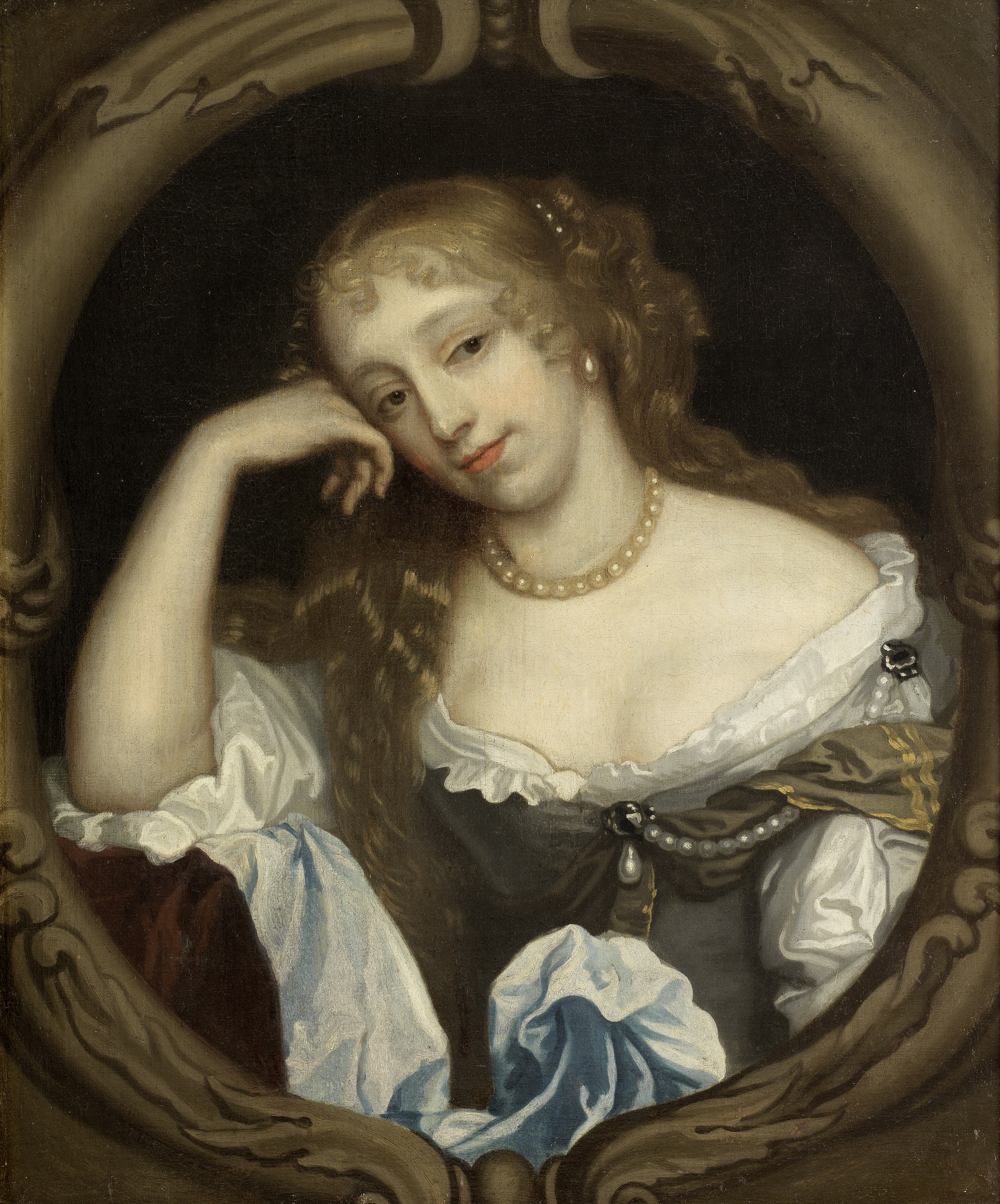 After Sir Peter Lely, 17th Century Portrait of a lady, said to be Letitia Isabella Smith, Countes... - Image 2 of 2