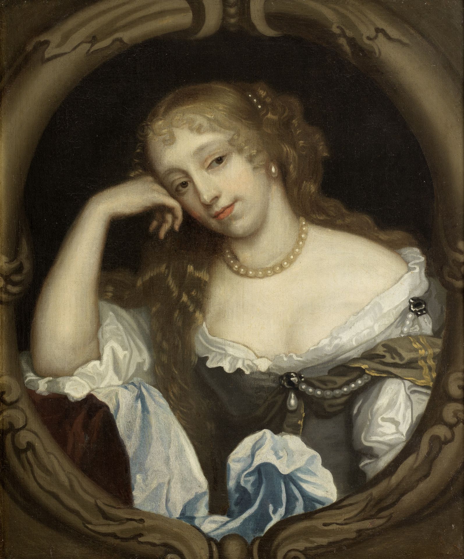 After Sir Peter Lely, 17th Century Portrait of a lady, said to be Letitia Isabella Smith, Countes... - Bild 2 aus 2