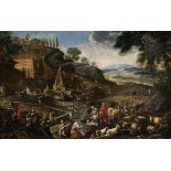 Circle of Cajetan Roos, called Gaetano de Rosa (Rome 1690-1770 Vienna) A village scene