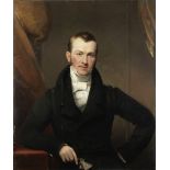 Attributed to Richard Rothwell (Athlone 1800-1868 Rome) Portrait of a gentleman, half-length, in ...