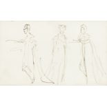 George Romney (Beckside 1734-1802 Kendal) Study for figures (together with 3 other figure studies...