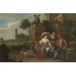 Ignatius Beckers (active Brussels and Amsterdam, 18th Century) Fruit sellers with a dog; and Frui...