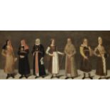 Flemish School, 17th Century Figures in costume