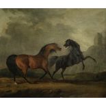 Follower of Sawrey Gilpin R.A. (Cumbria 1733-1807 London) Horses fighting