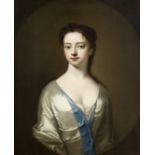 Circle of Michael Dahl (Stockholm 1659-1743 London) Portrait of a lady, half-length, in a white d...