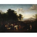 Attributed to François Verwilt (Rotterdam 1620-1691) The Meeting of Jacob and Laban