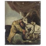 After Francisco José de Goya y Lucientes, 19th Century De qué mal morirà? unframed