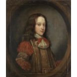 Attributed to Henri Gascars (Paris 1635-1701 Rome) Portrait of a boy of the Pym family, half-leng...