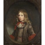 Attributed to Henri Gascars (Paris 1635-1701 Rome) Portrait of a boy of the Pym family, half-leng...