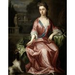 Circle of Charles d' Agar (Paris 1669-1723 London) Portrait of a young lady, full-length, seated ...