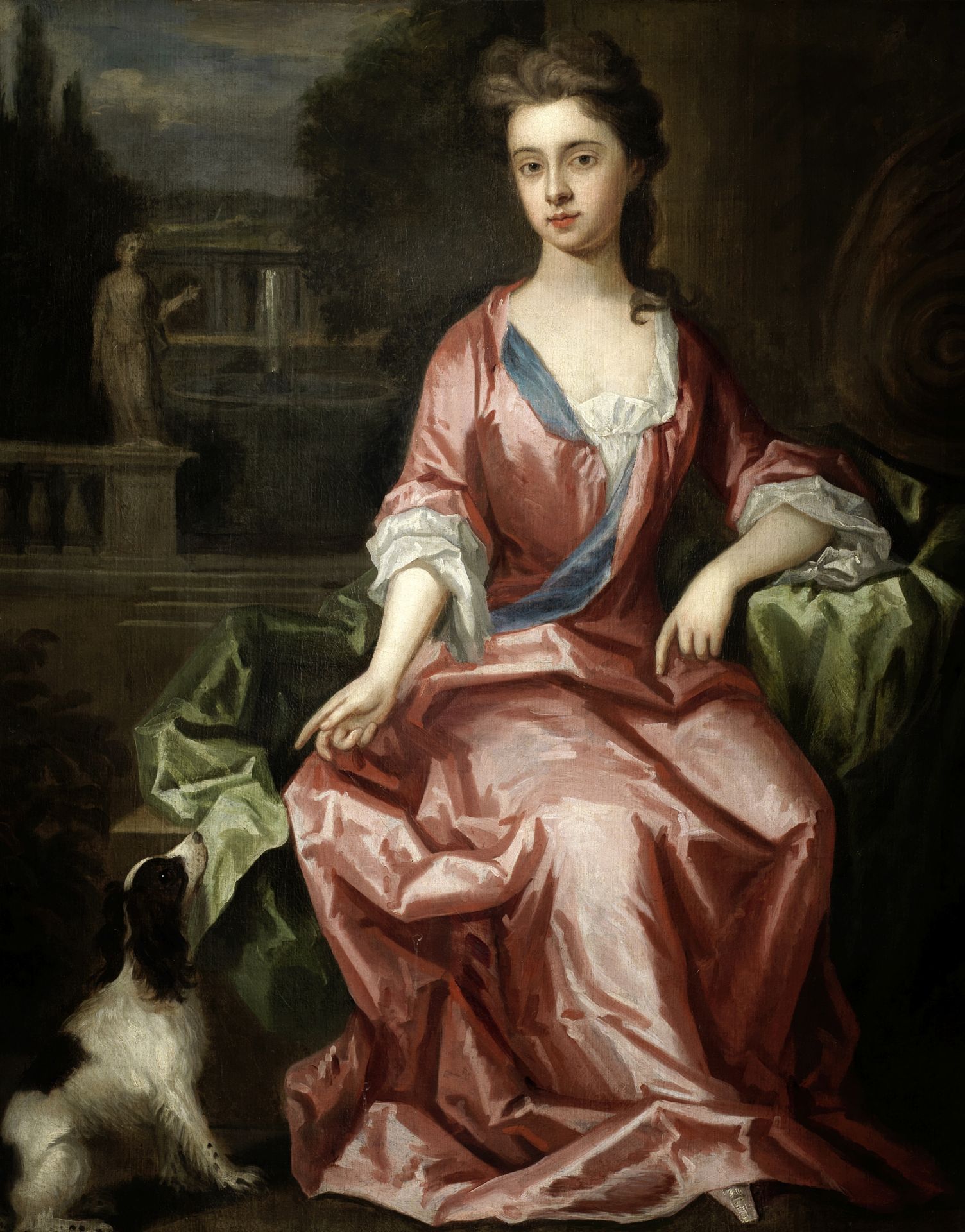 Circle of Charles d' Agar (Paris 1669-1723 London) Portrait of a young lady, full-length, seated ...