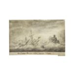 Thomas Baston (active Britain, 1699-1730) A shipwreck unframed (together with accompanying engrav...