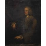 Circle of Allan Ramsay (Edinburgh 1713-1784 Dover) Portrait of a gentleman, half-length, in a bro...