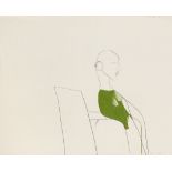 David Hockney R.A. (British, born 1937) Green woman 46.7 x 58.2 cm. (18 3/8 x 22 7/8 in.)