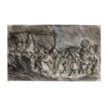 Leon Kossoff (British, 1926-2019) From Goya: Procession of the Flagellants 44.5 x 74.5 cm. (17 1/...