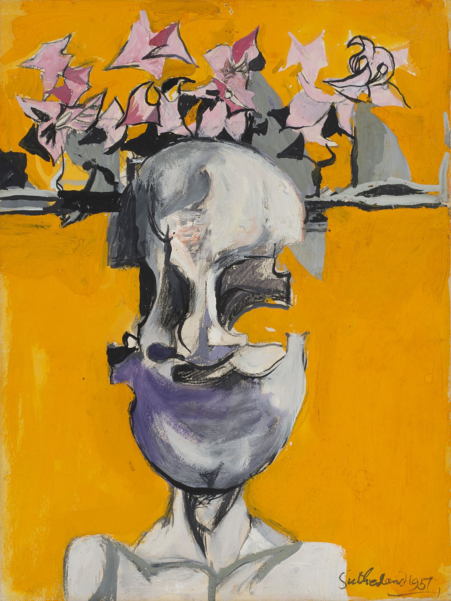 Graham Sutherland O.M. (British, 1903-1980) Head 33 x 24.8 cm. (13 x 9 3/4 in.)