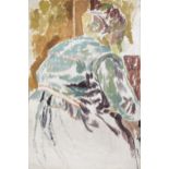 Duncan Grant (British, 1885-1978) Study of Vanessa Bell Painting 61.3 x 41 cm. (24 1/8 x 16 1/8 i...