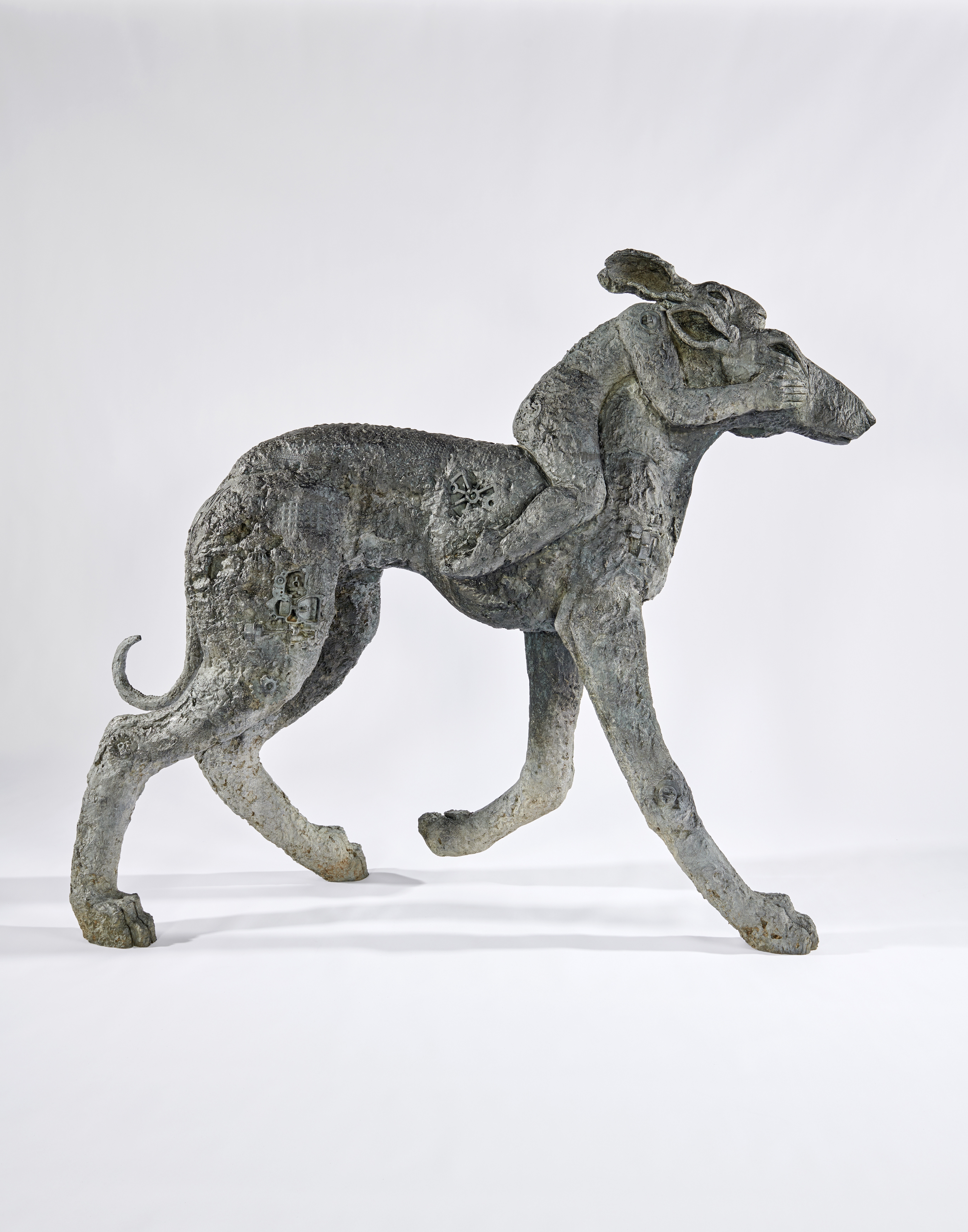 Sophie Ryder (British, born 1963) Lady-Hare on Dog 150 cm. (59 in.) high Conceived in 1999 and ca...