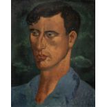Christopher Wood (British, 1901-1930) Portrait of a Young Man 41.2 x 33.6 cm. (16 1/4 x 13 1/4 in...