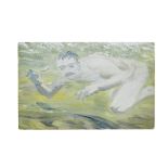 Jack B. Yeats R.H.A. (Irish, 1871-1957) My Friend Beneath the Sea 23 x 36 cm. (9 x 14 1/8 in.) (P...