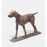 Dame Elisabeth Frink R.A. (British, 1930-1993) Dog 110 cm. (43 1/4 in.) long (including the bronz...