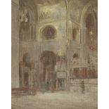 Walter Richard Sickert A.R.A. (British, 1860-1942) Study for Interior of St Mark's Venice 34.5 x ...