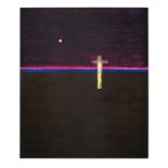 Craigie Aitchison C.B.E., R.S.A, R.A. (British, 1926-2009) Crucifixion II 172.8 x 144.8 cm. (68 x...