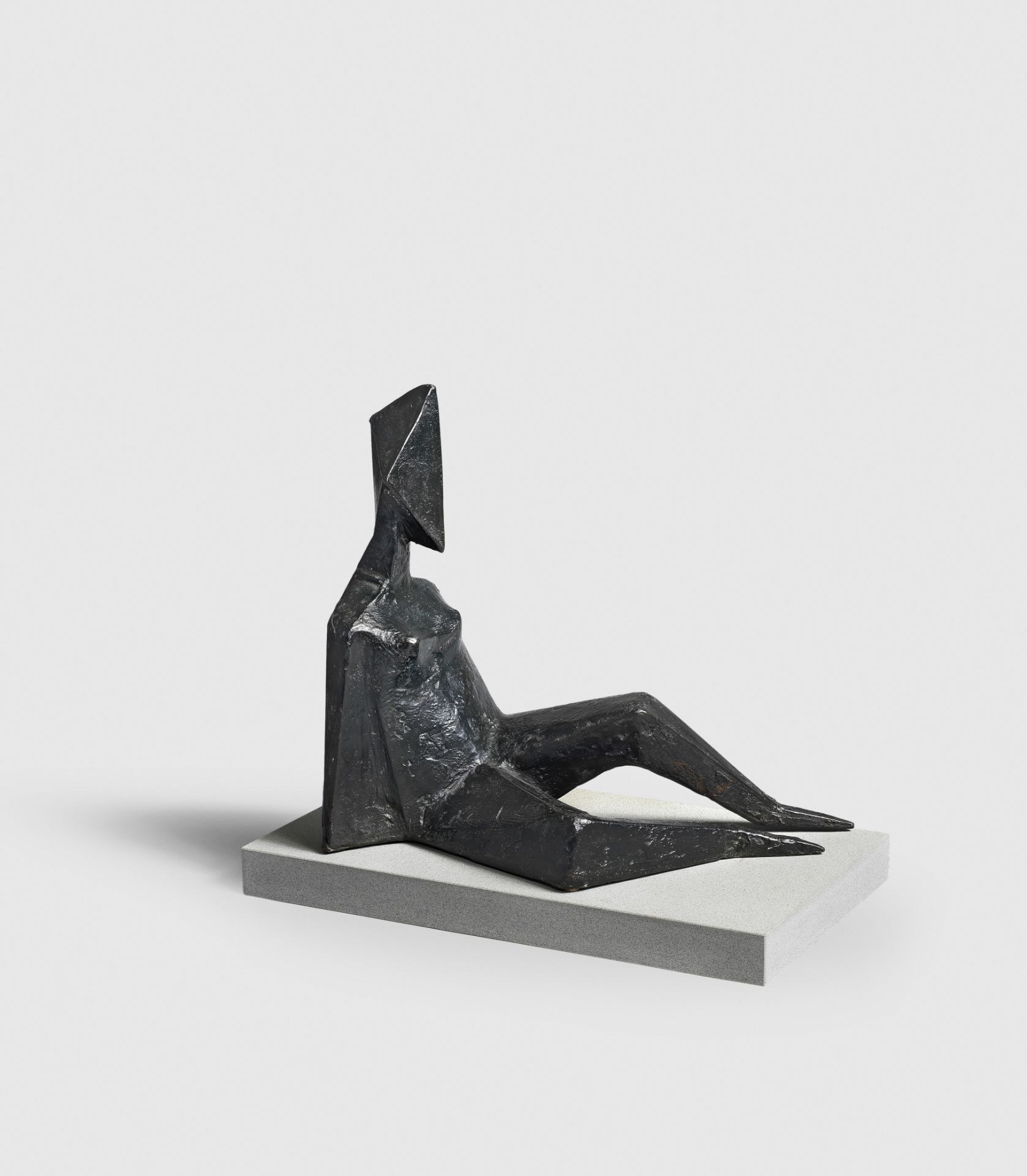 Lynn Chadwick R.A. (British, 1914-2003) Maquette IV Diamond 1984 35.5 cm. (14 in.) long (Please n...