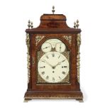 A rare late 18th century English mahogany quarter- and Dutch-striking' table clock Thomas Pace S...