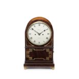 A 19th century mahogany and brass table clock with trip repeat Brooks, Lynn 3