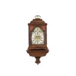 A FINE AND RARE MID 18TH CENTURY SILVER-MOUNTED CARVED MAHOGANY QUARTER REPEATING TABLE CLOCK Del...